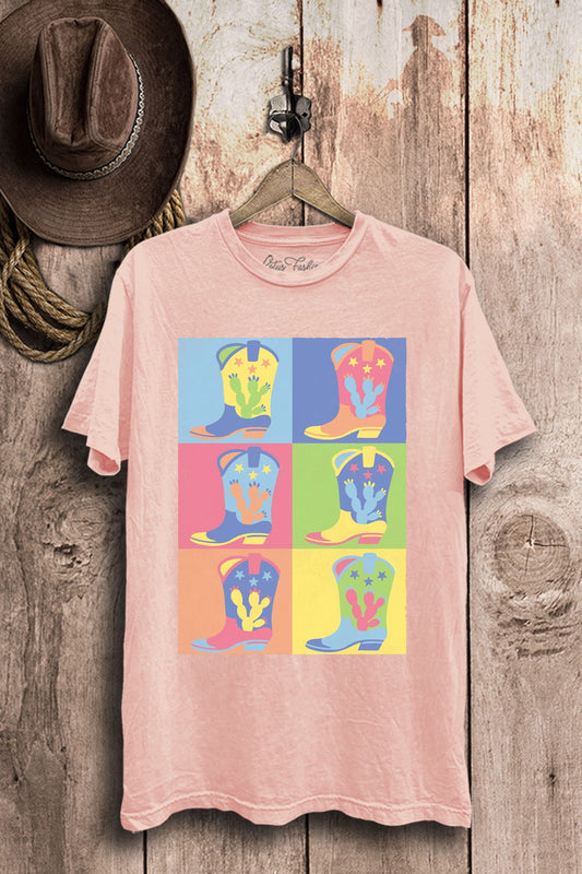 Never Enough Pairs Boots Western Graphic T-Shirt