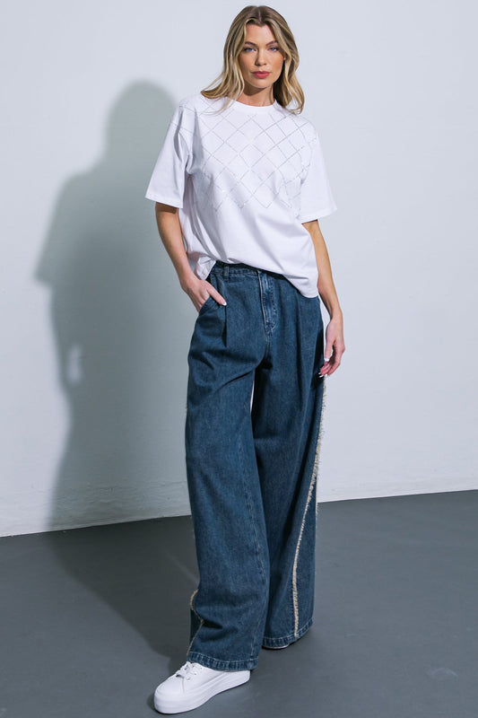 ALL OR NOTHING WASHED DENIM JEANS