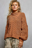 Cup of Cocoa Cable Knit Sweater