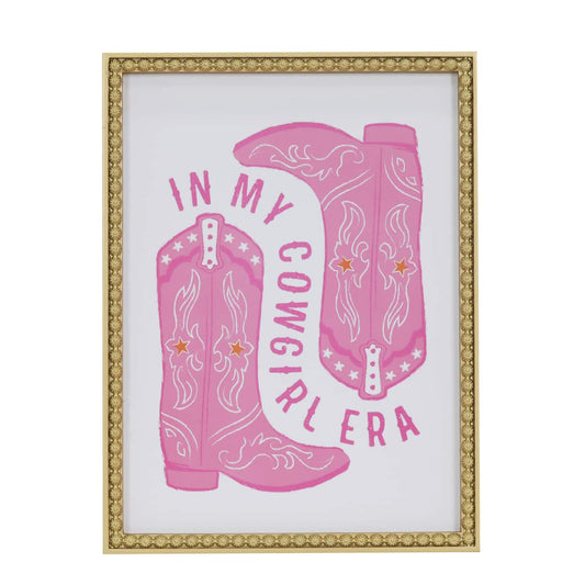 Cowgirl Era Illustration Wall Decor Hanging Art Print