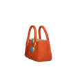 Fashionista Orange Ceramic Handbag Purse Vase Decor