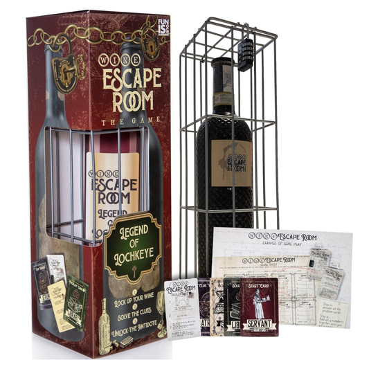Escape Room Game - Wine Bottle Puzzle Box