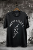 Rock and Roll Thunderbolt Graphic T-Shirt