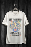 Let Your Mind Run Wild Tiger Graphic T-Shirt