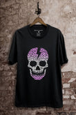 Leopard Multi Color Skull Graphic T-Shirt