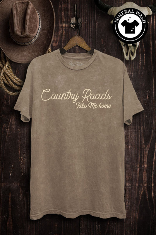 Country Roads Take Me Home Western Graphic T-Shirt