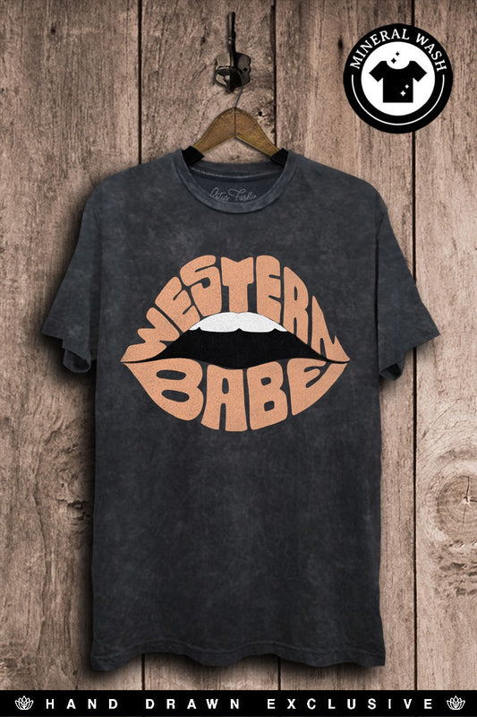 Western Babe Lips Western Graphic T-Shirt
