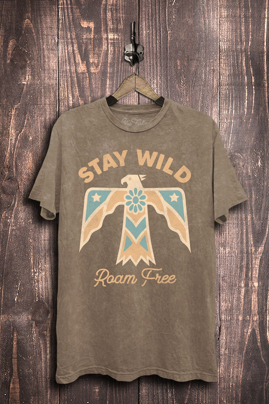 Stay Wild Roam Free Western Graphic T-Shirt