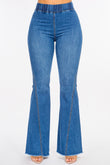 Curves Ahead Super Stretch Flare Jeans
