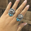 Turquoise Trio Trailblazer Horse Ring
