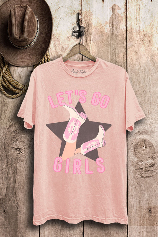 Let's Go Girls Western Graphic T-Shirt