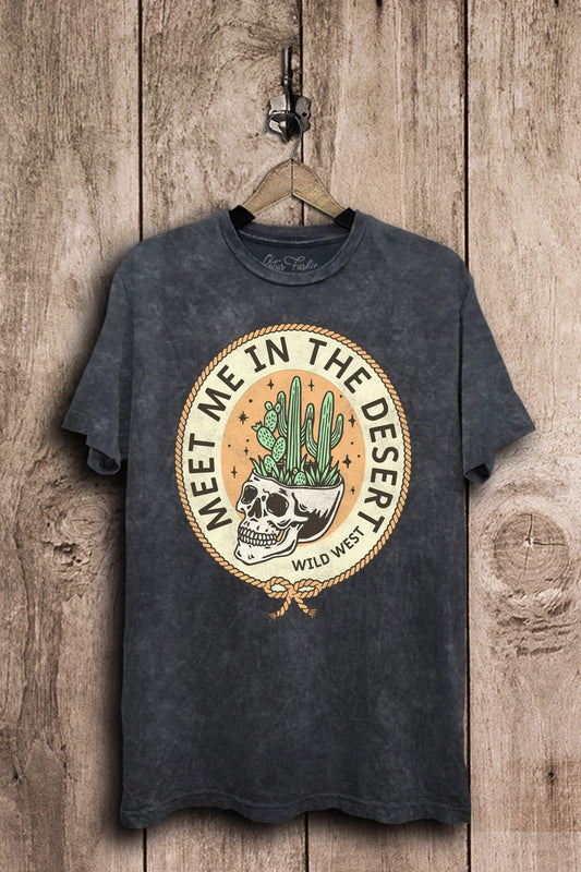 Meet Me In The Desert Western Graphic T-Shirt