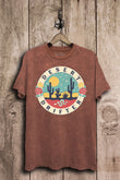 Desert Drifter Roses Cactus Western Graphic T-Shirt