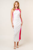 Draw The Line Illusion Trim Dress