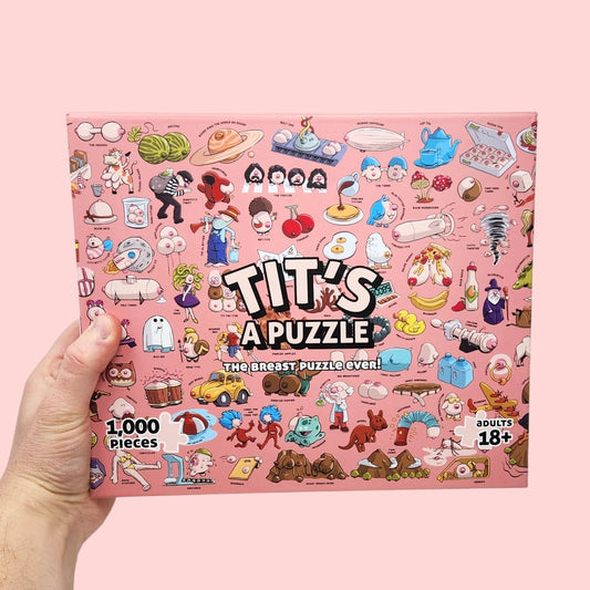 Tit's A Puzzle - Funny Boob Themed Jigsaw Puzzle