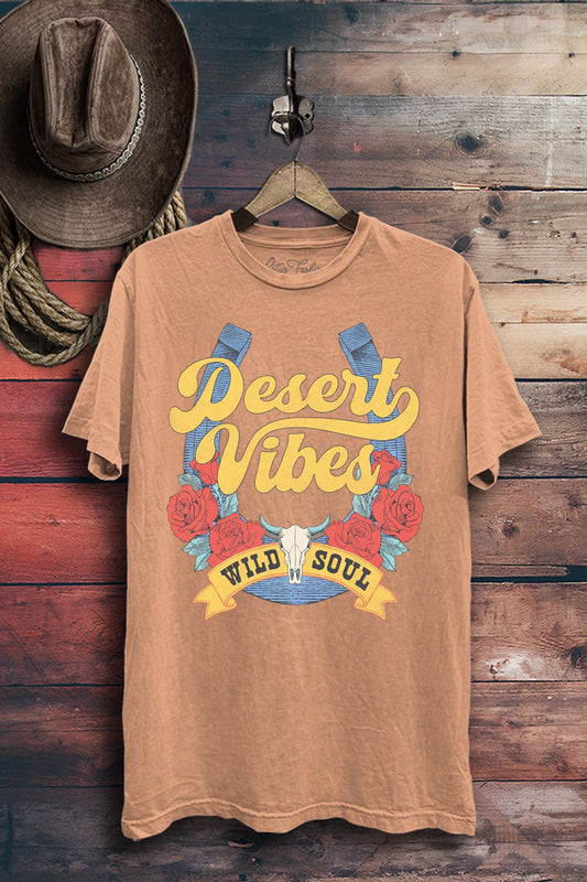 Desert Vibes Wild Soul Western Graphic T-Shirt
