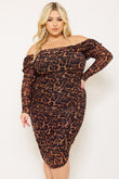 Hear Me Roar Leopard Rhinestone Dress