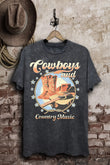 Cowboys And Country Music Western Graphic T-Shirt