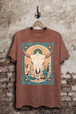 Steer Skull Western Graphic T-Shirt