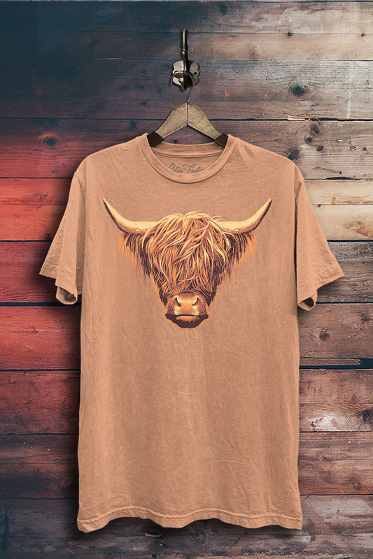 Highland Cow Fan Western Graphic T-Shirt