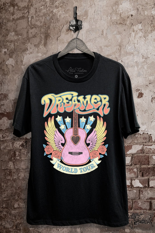 Dreamer World Tour Music Graphic T-Shirt