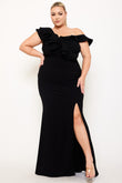 Black-Tie Beauty One-Shoulder Maxi Gown