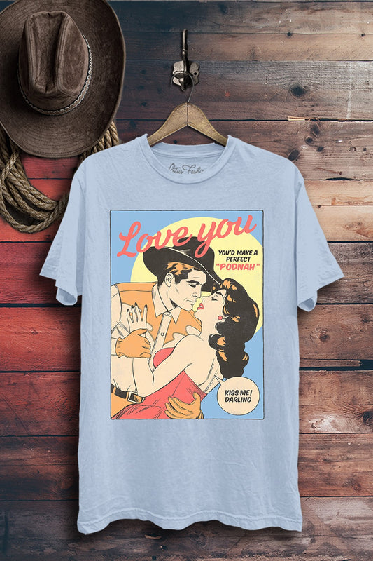 Love In The West Retro Graphic T-Shirt