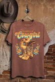 Giddy Up Cowgirl Western Graphic T-Shirt