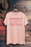Cowgirls And Cocktails Western Graphic T-Shirt