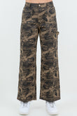 Camo Couture Wide Leg Cargo Jeans