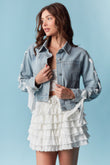 Riley Romantic Rebel Laced Denim Jacket