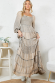 Forever Folk Song Maxi Dress