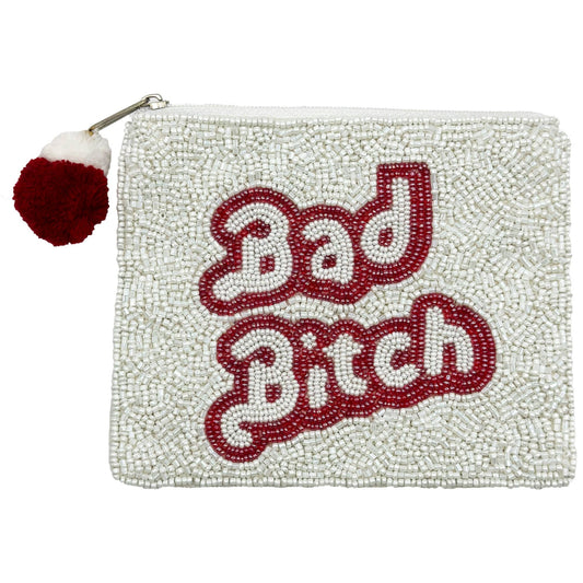 BAD B*TCH Beaded Purse Money Storage Pouch