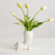 Bottoms Up Cat Flower Vase
