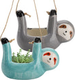 Ceramic Slotch Hanging Succulent Planter
