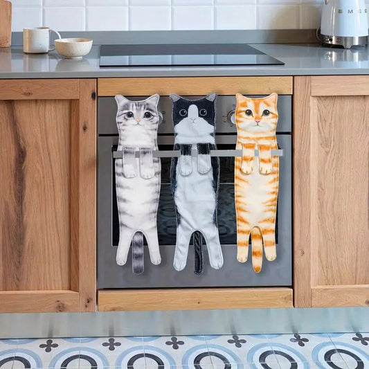 Cat Breed Hanging Kitchen Bath Hand Towel