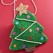 Christmas Tree Pearl Beaded Crossbody Purse Bag