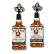 Iconic Bourbon Bottle Vegan Leather Glitter Earrings