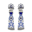 CLASE AZUL Tequila Bottle Leather Glitter Earrings