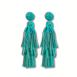 Bead & Rod Colorful Tassel Statement Earrings