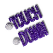 TCU Football TOUCHDOWN Purple White Beaded Earrings