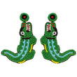 Alligator Crocodile Beaded Earrings
