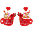 Hot Cocoa Mug MS VALENTINE Holiday Beaded Earrings