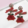 Bells Are Jingling Christmas Seed Beaded Earrings