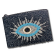 Evil Eye Seed Beaded Storage Bag Pouch Purse