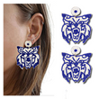 Kentucky Wildcats Football Team Mascot Bead Earrings