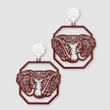 Roll Tide Alabama Football Elephant Earrings