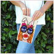 Seed Beaded Bunny Girl Diva Crossbody Bag