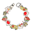 Teacher School Theme Magnetic Charm Bracelet