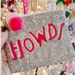 HOWDY Pink Silver Beaded Storage Money Coin Pouch